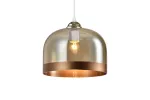 OPRAWA SUFITOWA LATI, 7146, AC220-240V, 50/60Hz, 1*E27, IP20, ŚREDNICA 23,5 cm, POJEDYNCZA, BURSZTYNOWY