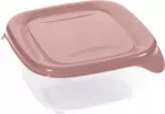 CURVER POJEMNIK NA ŻYWNOŚĆ FRESH&GO 0,45L KWADRATOWY RÓŻOWY