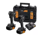 DEWALT ZESTAW COMBO 18V DCK2224MP2T (DCD86M, DCF92M) 2x5,0Ah TSTAK MCLAREN