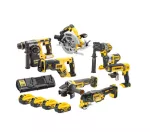 DEWALT ZESTAW COMBO 18V DCK853P4T (DCD996, DCF887, DCS565, DCS367, DCS356, DCH273, DCG405, DCL050) 4x5,0Ah  TSTAK WÓZEK
