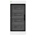 ELEGANT rozdzielnica 4x12 PE+N podtynkowa  IP 40 - kolor dymny