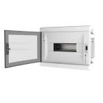 ELEGANT rozdzielnica 1x12 PE+N podtynkowa  IP 40 - kolor dymny