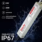 Zasilacz led hermetyczny 24V   20W        Scharfer 7Y