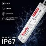 Zasilacz led hermetyczny 24V 100W         Scharfer 7Y
