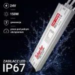 Zasilacz led hermetyczny 24V 150W         Scharfer 7Y