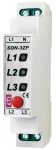 SON-3 ZP Sygnalizator obecności napięcia z przyciskiem (3 x czerwona LED)