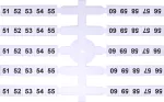 EO3 51-60 Oznacznik elastyczny (20 x 10 szt.)