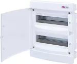 ECM24PO-s Obudowa podtynkowa 2 rzędy po 12 mod. drzwi białe