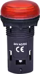 ECLI-024C-R Lampka LED 24V AC/DC - czerwona