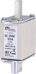 NH00/K 63A/250V DC Wkładka topikowa NH - aplikacje DC / Z wybijakiem