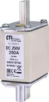 NH00/K 250A/250V DC Wkładka topikowa NH - aplikacje DC / Z wybijakiem