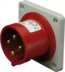 ERRO 3253 32A, 400V, 3P+N+PE,Wtyk odbiornikowy prosty ze zwrotnicą faz IP44