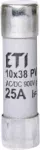 CH10x38 gR 25A/900V AC/DC Wkładka topikowa cylindryczna PV gR 900V