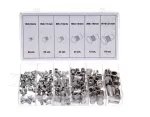 SILVER NITONAKRĘTKI M3-M10 150szt. MIX  ALUMINIOWE