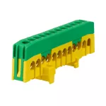 Listwa zaciskowa przewodu zerowego 12X16mm2 do montażu na szynie DIN35 690V 63A zielony