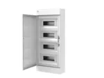 ELEGANT rozdzielnica 4x12 PE+N natynkowa IP 40 - kolor biały