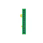 Listwa zaciskowa przewodu zerowego 12X16mm2 do montażu na szynie DIN35 690V 63A zielony
