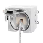 OYSTER IP66 gniazdo 1xkomputer RJ45 kat6 w obudowie hermetycznej szary