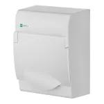 GREEN BOX rozdzielnica 1x6 PE+N natynkowa IP 40 - kolor biały