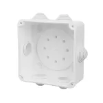 PK-2 puszka natynkowa 108x108x58 6 dławic IP 55 - kolor biały