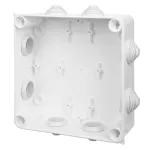 PK-7 puszka natynkowa 172x172x75 8 dławic IP 55 - kolor biały