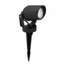 Reflektor ogrodowy wbijany MINITOMMY SPIKE FROSTED Fumagalli GU10 LED CCT 4,8W 2700K/4000K SET IP66 230V czarny / tworzywo sztuczne