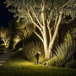 Reflektor ogrodowy wbijany MINITOMMY SPIKE FROSTED Fumagalli GU10 LED CCT 4,8W 2700K/4000K SET IP66 230V czarny / tworzywo sztuczne