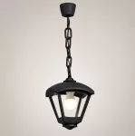 Oprawa ogrodowa wisząca SICAR/ROBY CLEAR Fumagalli E27 wys.700 mm, szer.200 mm IP55 230V czarny / tworzywo sztuczne