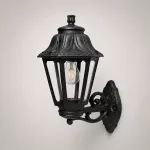 Oprawa elewacyjna kinkiet BISSO/ANNA CLEAR Fumagalli E27 wys.450 mm, szer.275 mm IP55 230V czarny / tworzywo sztuczne