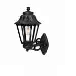 Oprawa elewacyjna kinkiet BISSO/ANNA CLEAR Fumagalli E27 wys.450 mm, szer.275 mm IP55 230V czarny / tworzywo sztuczne