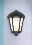 Oprawa elewacyjna kinkiet GIULIO BLACK CLEAR Fumagalli E27 wys.375mm, szer.265A/115 mm IP55 230V czarny / tworzywo sztuczne