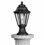 Oprawa ogrodowa MIKROLOT/ANNA CLEAR E27 wys.385 mm, szer.220 mm IP55 czarna / tworzywo sztuczne