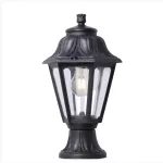 Oprawa ogrodowa MIKROLOT/ANNA CLEAR E27 wys.385 mm, szer.220 mm IP55 czarna / tworzywo sztuczne