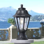 Oprawa ogrodowa MIKROLOT/ANNA CLEAR E27 wys.385 mm, szer.220 mm IP55 czarna / tworzywo sztuczne