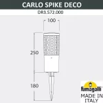 Oprawa ogrodowa CARLO SPIKE DECO Fumagalli GU10 LED CCT 2,9W SET 4000/2700K IP55 230V czarny / tworzywo sztuczne