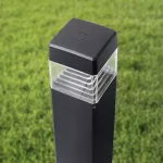 Oprawa ogrodowa ESTER 500 CLEAR Fumagalli GX53 LED CCT 10W 3000K/4000K/6500K SET 500 mm IP55 230V czarny / tworzywo sztuczne