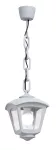 Oprawa ogrodowa wisząca SICAR/ROBY CLEAR Fumagalli E27 wys.700 mm, szer.200 mm IP55 230V biały / tworzywo sztuczne