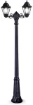 Oprawa ogrodowa GIGI BISSO/ANNA 2L BLACK CLEAR Fumagalli E27 A60 8,5W CCT wys.2090 mm, szer.610 mm IP55 230V czarny / tworzywo sztuczne