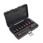 AWTOOLS ZESTAW NASADEK UDAROWYCH 1/2" 10cz. 10-24mm DŁUGIE BLACK LINE