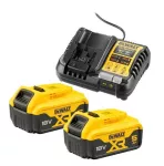 DEWALT AKUMULATOR 18V 5,0Ah DCB184 2szt. + ŁADOWARKA DCB1104