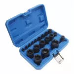 SATRA KLUCZE NASADOWE E-TORX PLUS 1/4" 3/8" 1/2" 19szt