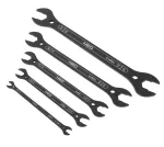 Klucze płaskie dwustronne supercienkie, 4 w 1, 6 - 27 mm (20 rozmiarów), zestaw 5 szt.