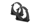Uchwyt zamykany do rur elektroinstalacyjnych UZ 13 szary (100szt/opak)