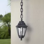 Oprawa ogrodowa wisząca Sichem/Anna CLEAR Fumagalli E27 wys.800 mm, szer.220 mm IP55 230V czarny / tworzywo sztuczne