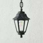 Oprawa ogrodowa wisząca Sichem/Anna CLEAR Fumagalli E27 wys.800 mm, szer.220 mm IP55 230V czarny / tworzywo sztuczne