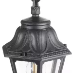 Oprawa ogrodowa wisząca Sichem/Anna CLEAR Fumagalli E27 wys.800 mm, szer.220 mm IP55 230V czarny / tworzywo sztuczne