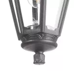 Oprawa ogrodowa wisząca Sichem/Anna CLEAR Fumagalli E27 wys.800 mm, szer.220 mm IP55 230V czarny / tworzywo sztuczne
