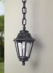 Oprawa ogrodowa wisząca Sichem/Anna CLEAR Fumagalli E27 wys.800 mm, szer.220 mm IP55 230V czarny / tworzywo sztuczne