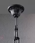Oprawa ogrodowa wisząca Sichem/Anna CLEAR Fumagalli E27 wys.800 mm, szer.220 mm IP55 230V czarny / tworzywo sztuczne