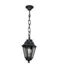 Oprawa ogrodowa wisząca Sichem/Anna CLEAR Fumagalli E27 wys.800 mm, szer.220 mm IP55 230V czarny / tworzywo sztuczne